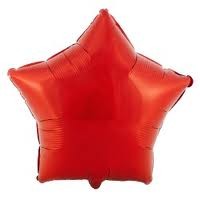 18-inch Foil Star Balloon - Inflatable and ribbon-tied