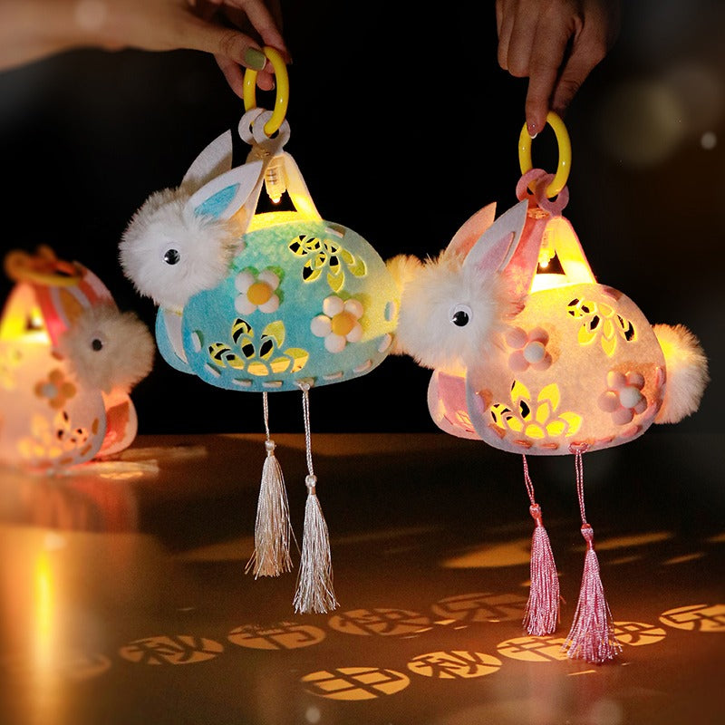 Mid-Autumn Festival Rabbit Lantern | DIY Craft Kit | Handheld Glowing Lantern