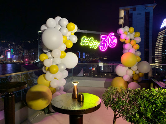 Balloon arch decoration and installation package