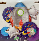 火箭升空 | 生日快樂氣球套裝| Happy Birthday Balloon Set - PartyKingdom 派對王國 | 充氫氣球及氦氣罐專門店