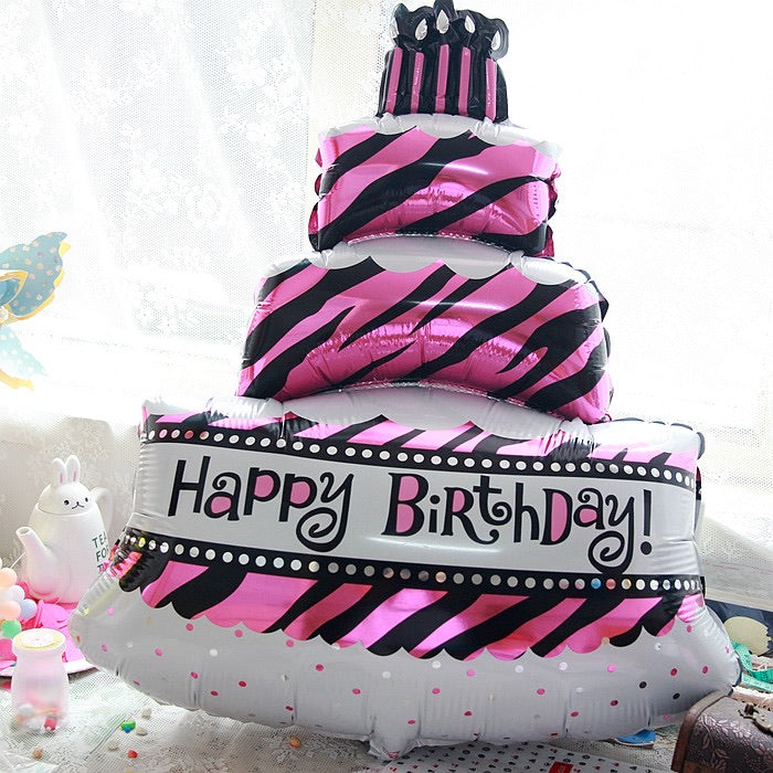 Happy birthday Birthday Cake (pink) 粉紅生日快樂氣球