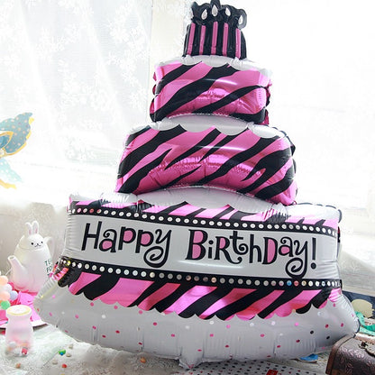 Happy birthday Birthday Cake (pink) 粉紅生日快樂氣球