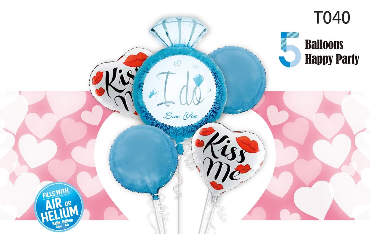 Theme Set Balloon - Wedding and Love 婚嫁及求婚系列氣球束組合套裝 - PartyKingdom 派對王國 | 充氫氣球及氦氣罐專門店