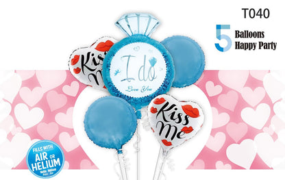Theme Set Balloon - Wedding and Love 婚嫁及求婚系列氣球束組合套裝 - PartyKingdom 派對王國 | 充氫氣球及氦氣罐專門店